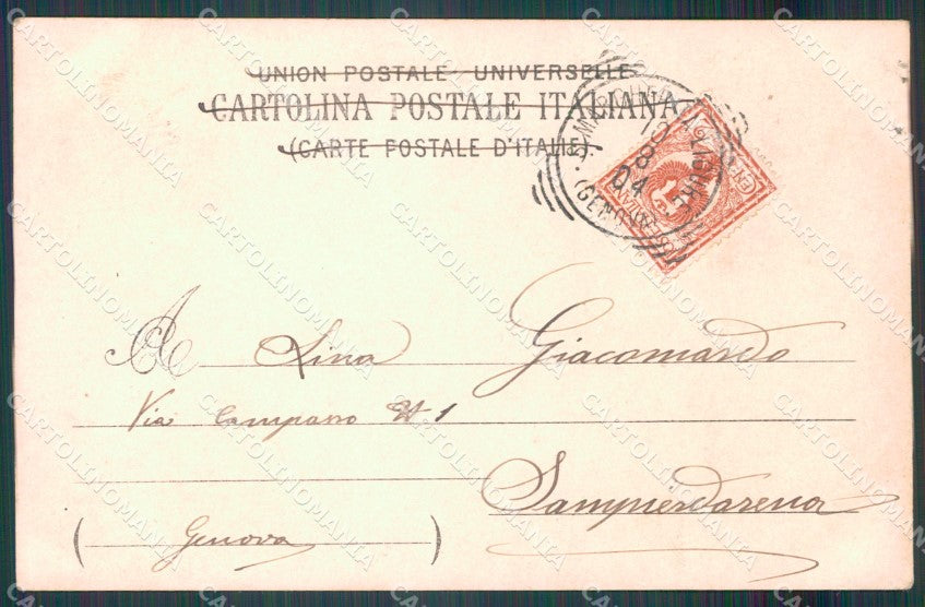 Genova Portofino Sciutto Foto postcard cartolina KF3335 – retro