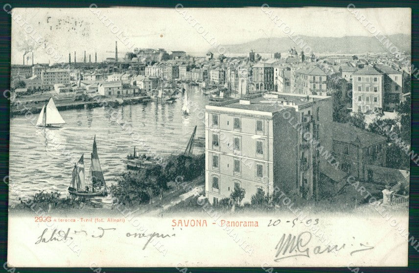 Savona città Alterocca 2998 postcard cartolina KF3337 – fronte