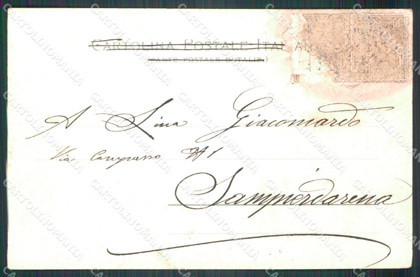 Imperia Sanremo torrente San Romolo postcard cartolina KF3340 – retro