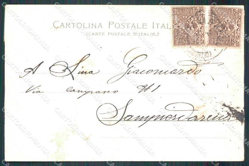 Imperia Sanremo capo nero postcard cartolina KF3341 – retro