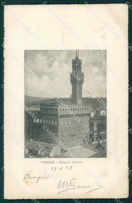 Firenze città palazzo Vecchio postcard cartolina KF3354 – fronte