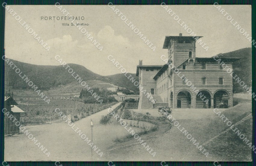 Livorno isola d'Elba Portoferraio Villa San Martino postcard cartolina KF3358 – fronte