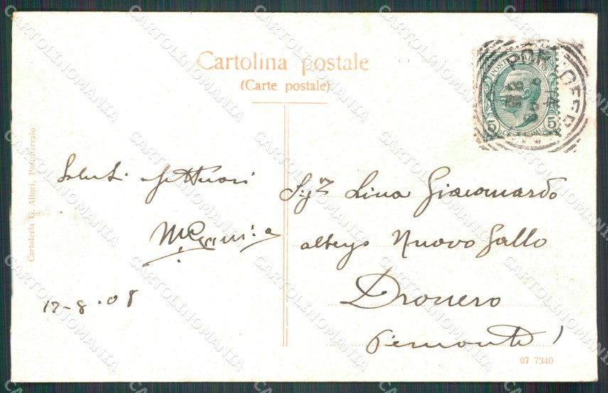 Livorno isola d'Elba Portoferraio Villa San Martino postcard cartolina KF3358 – retro