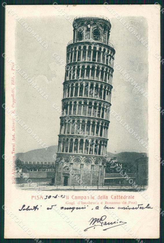 Pisa città campanile della cattedrale Alterocca 1079 postcard cartolina KF3374 – fronte
