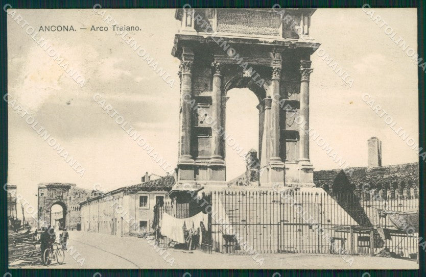 Ancona città arco Traiano ABRASA postcard cartolina KF3378 – fronte