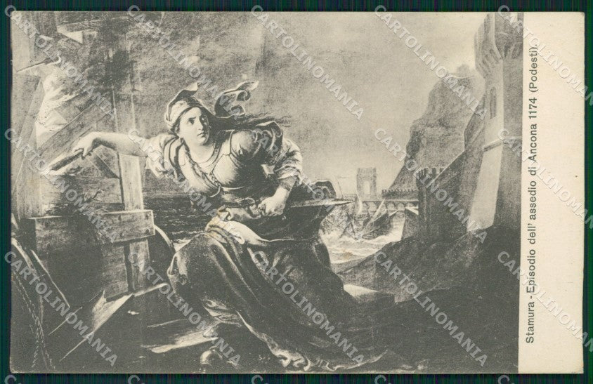Ancona città Stamura postcard cartolina KF3380 – fronte