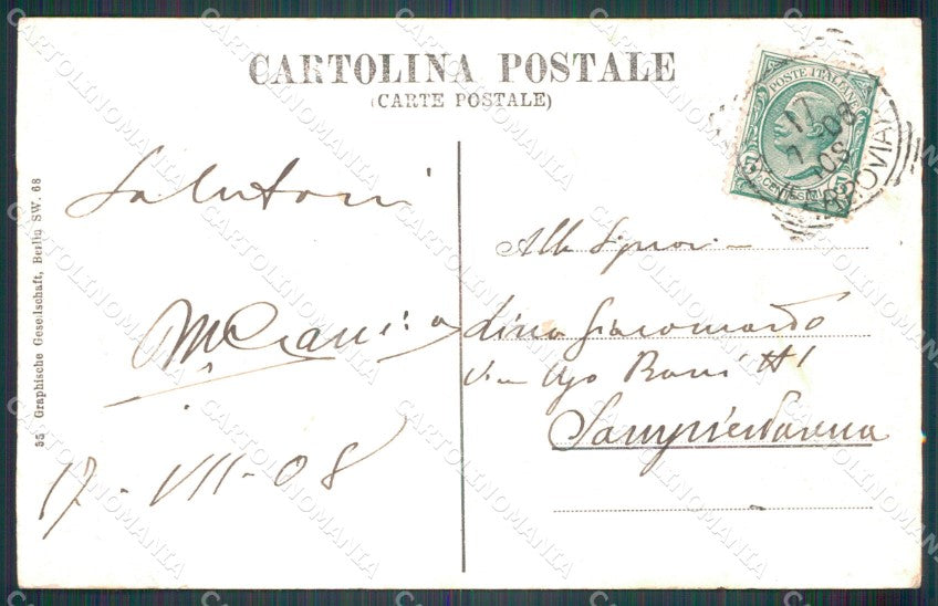 Ancona città Stamura postcard cartolina KF3380 – retro