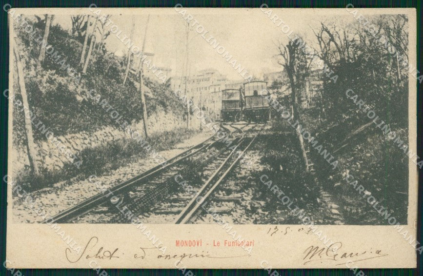 Cuneo Mondovì funicolare postcard cartolina KF3397 – fronte