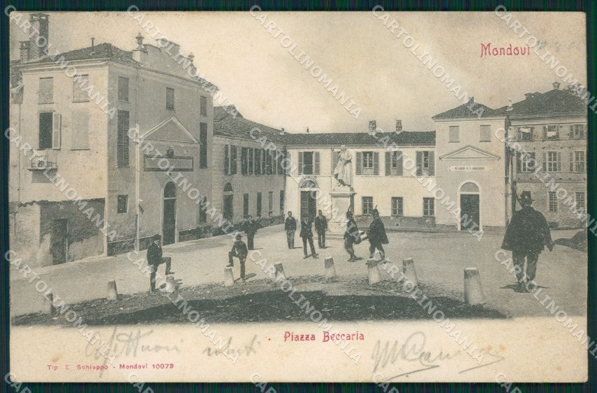 Cuneo Mondovì Piazza Beccaria postcard cartolina KF3400 – fronte