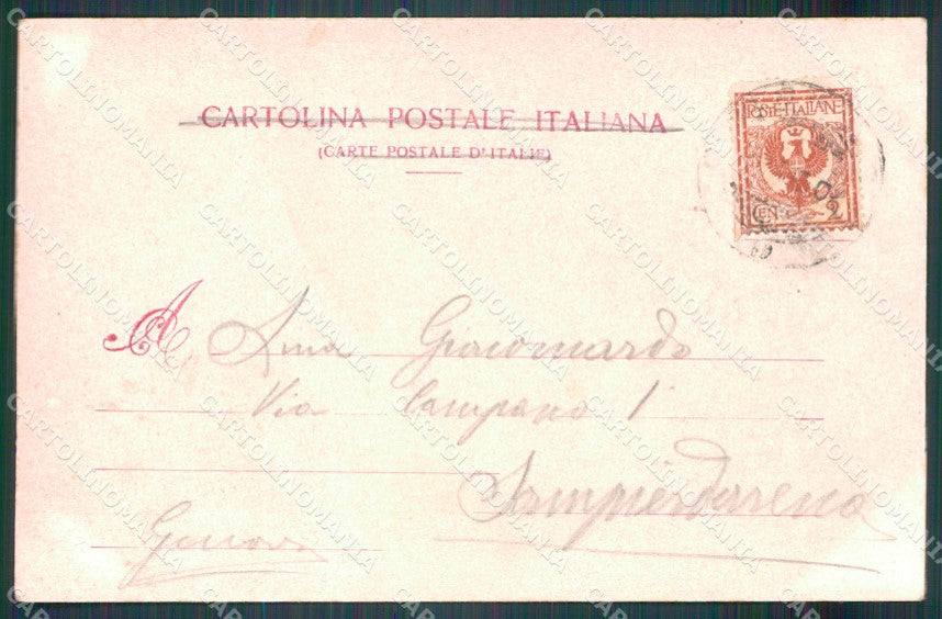 Cuneo Mondovì Piazza Beccaria postcard cartolina KF3400 – retro