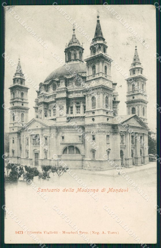 Cuneo Mondovì santuario della Madonna postcard cartolina KF3404 – fronte