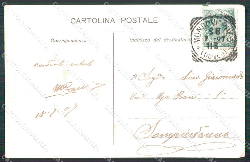 Cuneo Mondovì santuario della Madonna postcard cartolina KF3404 – retro