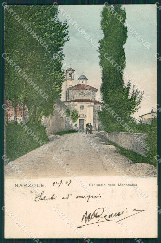 Cuneo Narzole santuario della madonnina postcard cartolina KF3406 – fronte