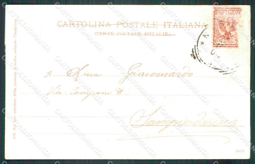 Cuneo Narzole via Cavour postcard cartolina KF3409 – retro