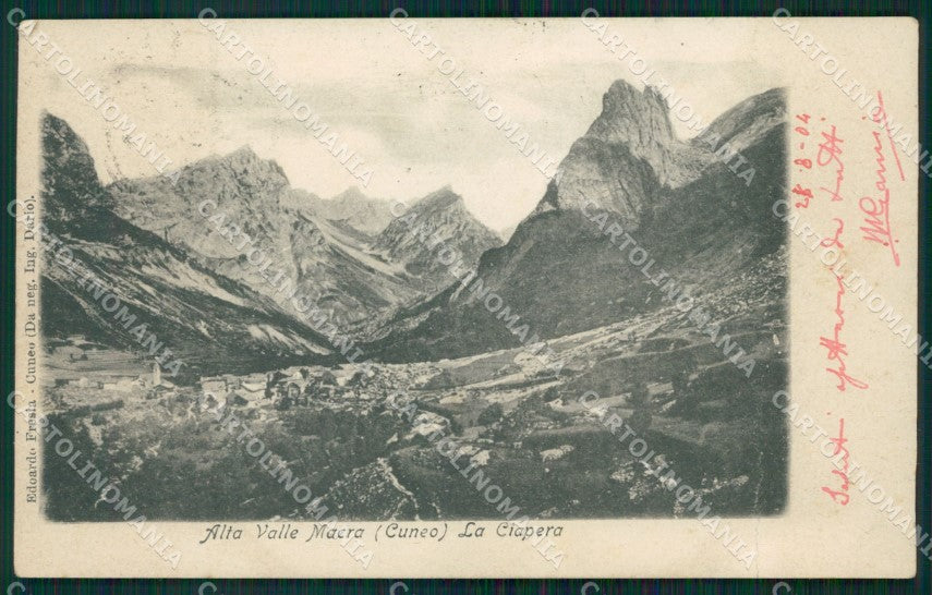 Cuneo alta valle Macra Ciapera postcard cartolina KF3415 – fronte