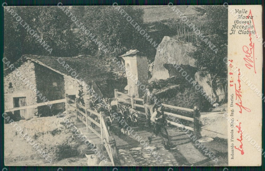 Cuneo valle Macra Acceglio Ciabriè postcard cartolina KF3416 – fronte