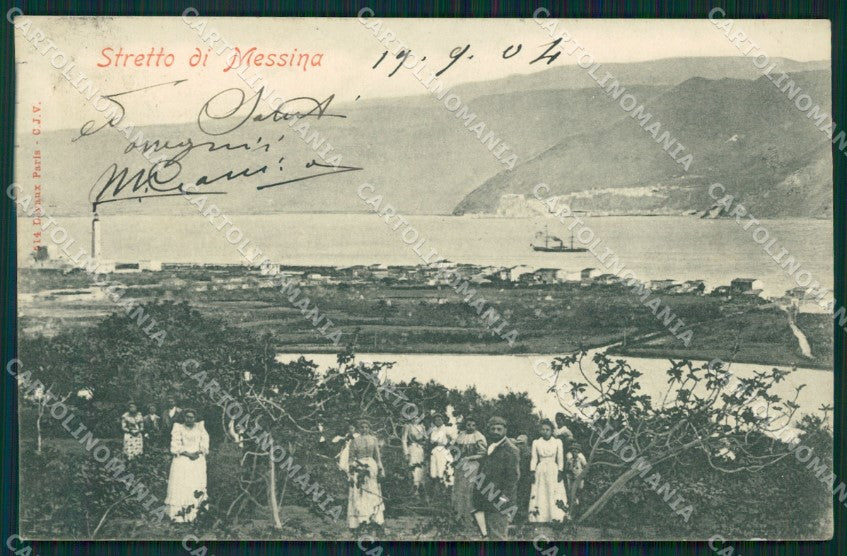 Messina città lo stretto postcard cartolina KF3424 – fronte