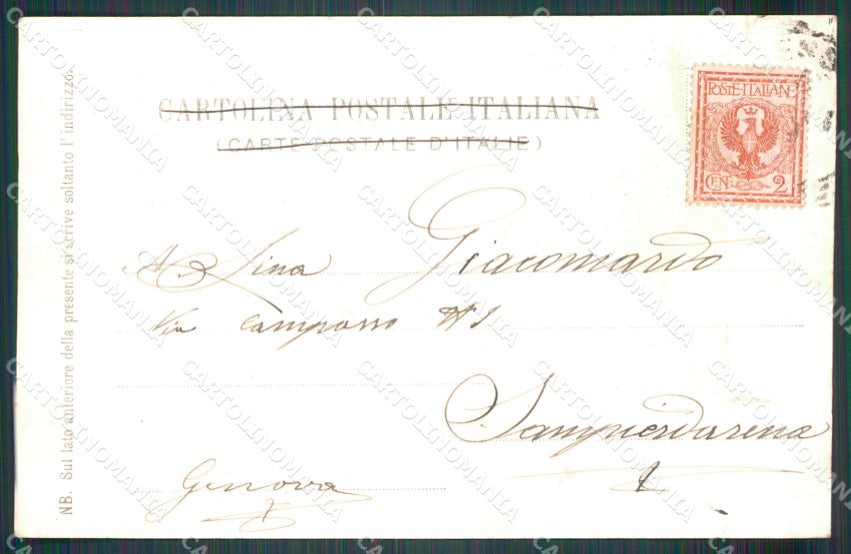 Messina città lo stretto postcard cartolina KF3424 – retro