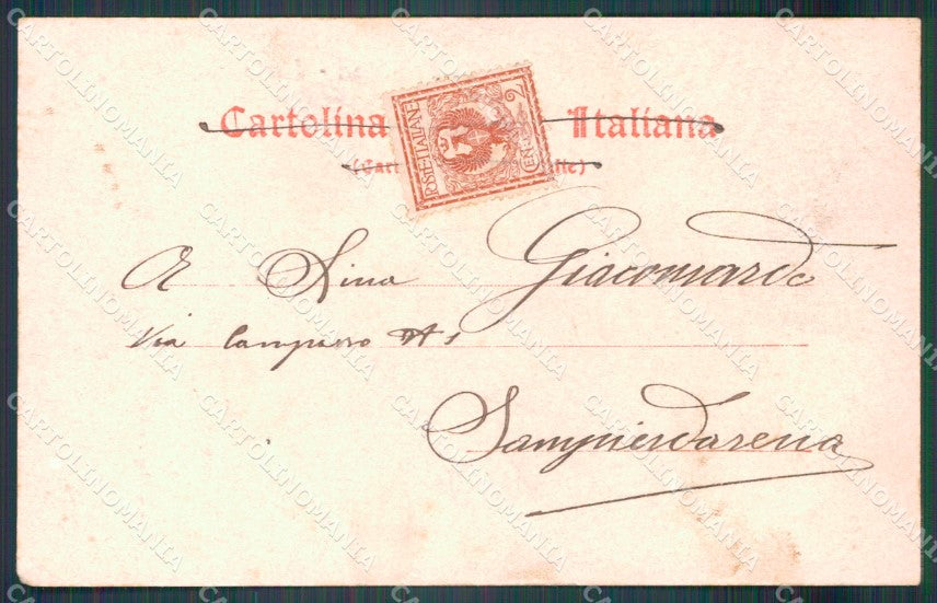 Cagliari città terrapieno postcard cartolina KF3465 – retro