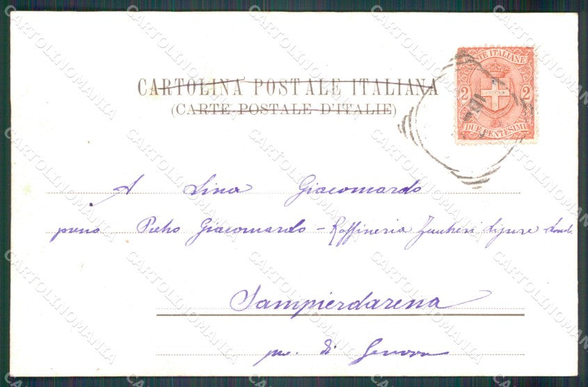 Taranto città ponte chiuso nave postcard cartolina KF3471 – retro