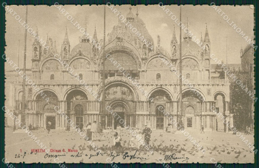 Venezia città chiesa San Marco postcard cartolina KF3482 – fronte
