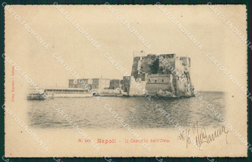 Napoli Città Castello dell'ovo postcard cartolina KF3493 – fronte