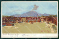 Napoli Pompei panorama del foro Craffonara postcard cartolina KF3497 – fronte