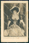 Royalty Reali Margherita di Savoia Caggiano serie 6127 cartolina KF3586 – fronte