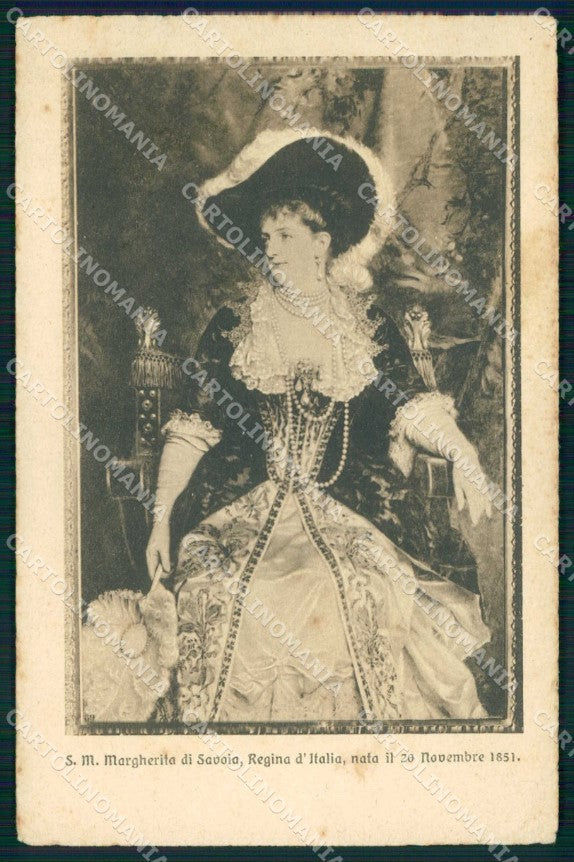 Royalty Reali Margherita di Savoia Caggiano serie 6127 cartolina KF3586 – fronte