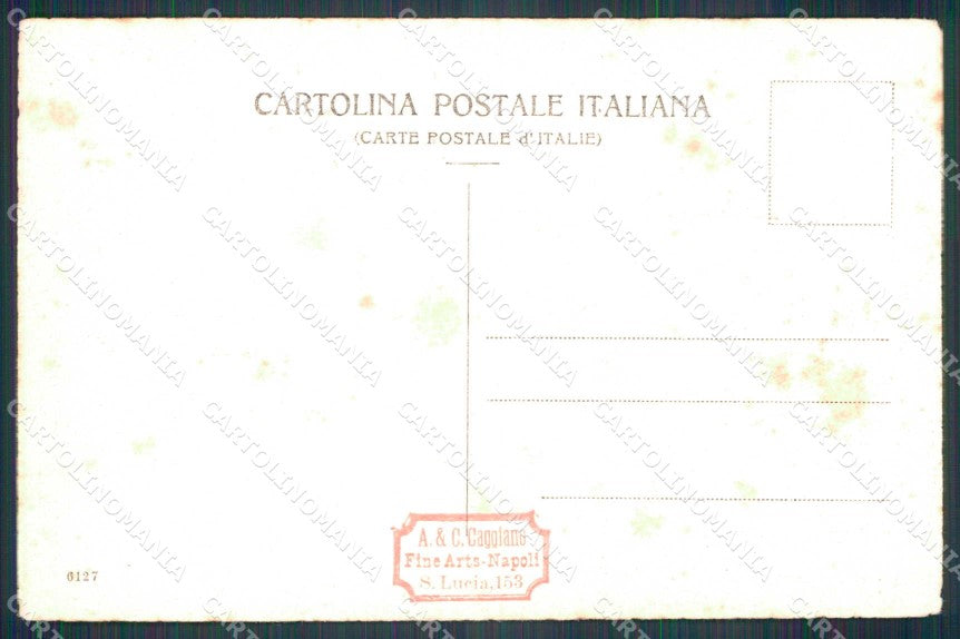 Royalty Reali Margherita di Savoia Caggiano serie 6127 cartolina KF3586 – retro