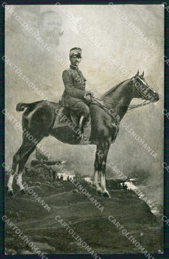 Royalty Reali Vittorio Emanuele III di Savoia Garibaldi Cavour cartolina KF3592 – fronte