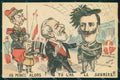 Politica Vittorio Emanuele III Savoia Loubet Rostro PIEGA cartolina KF3614 – fronte