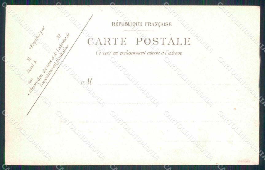 Politica Vittorio Emanuele III Savoia Francia Parigi cartolina KF3640 – retro