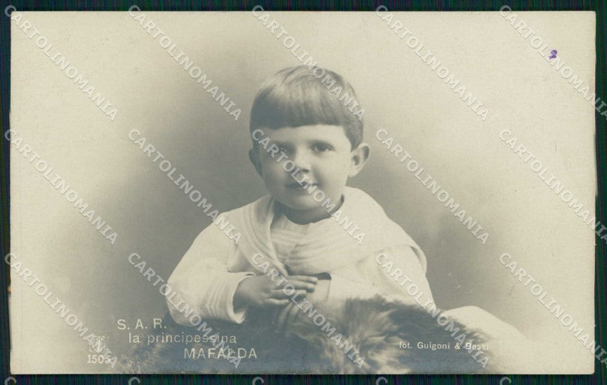 Royalty Reali Savoia Principessina Mafalda Alterocca 1505 Foto cartolina KF3651 – fronte