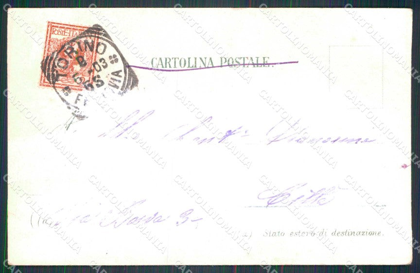 Royalty Reali Vittorio Emanuele III Savoia cartolina KF3661 – retro