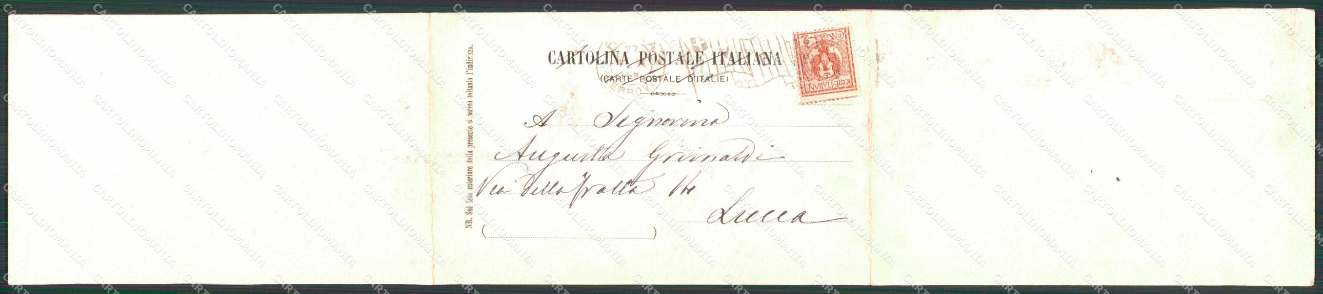 Politica Vittorio Emanuele III Loubet Roma Bersaglieri Lancieri cartolina KF3665 – retro