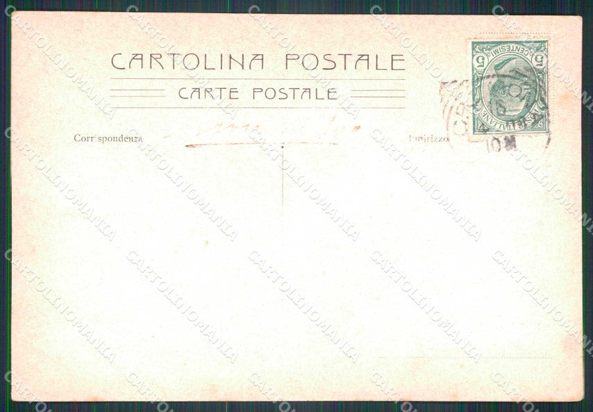 Militari Reggimentali 44° Distretto Militare Cremona Tricolore cartolina KF3699 – retro