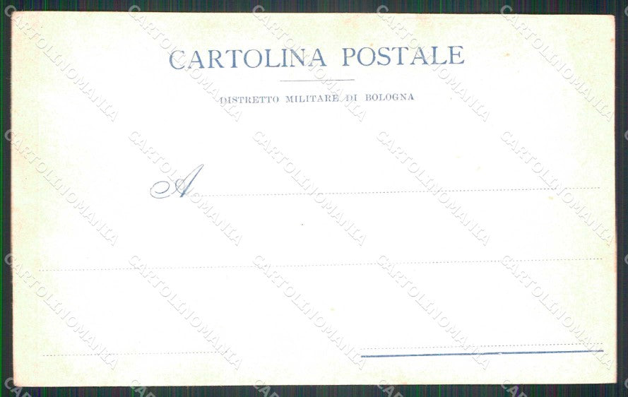 Militari Reggimentali 6° Distretto Militare Bologna PIEGHINA cartolina KF3719 – retro