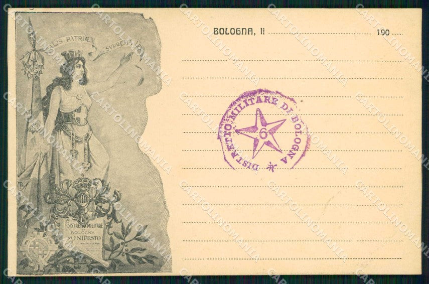 Militari Reggimentali 6° Distretto Militare Bologna cartolina KF3727 – fronte