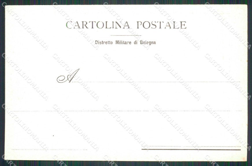Militari Reggimentali 6° Distretto Militare Bologna cartolina KF3734 – retro