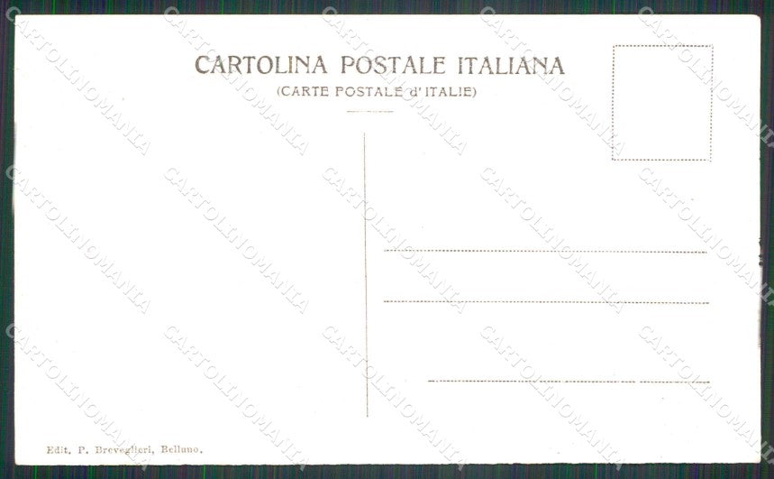 Militari Reggimentali 77° Distretto Militare Belluno ABRASA cartolina KF3739 – retro