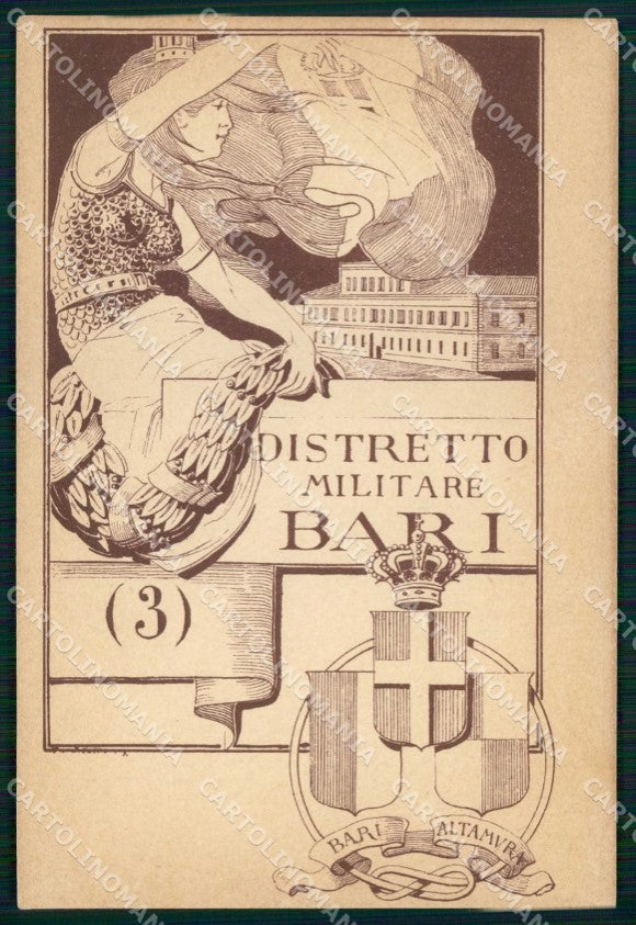 Militari Reggimentali 3° Distretto Militare Bari Altamura cartolina KF3744 – fronte
