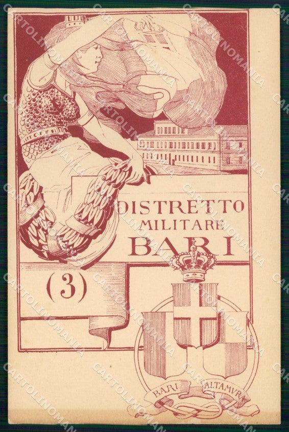 Militari Reggimentali 3° Distretto Militare Bari Altamura cartolina KF3745 – fronte