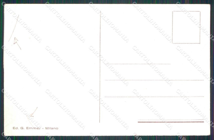 Militari Reggimentali Distretto Militare Milano Fascismo PIEGHE cartolina KF3778 – retro