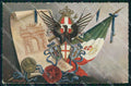 Militari Reggimentali 23° Distretto Militare Milano Tricolore cartolina KF3780 – fronte