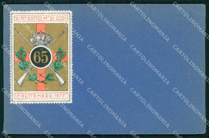 Militari Reggimentali 65° Distretto Militare Lodi cartolina KF3788 – fronte