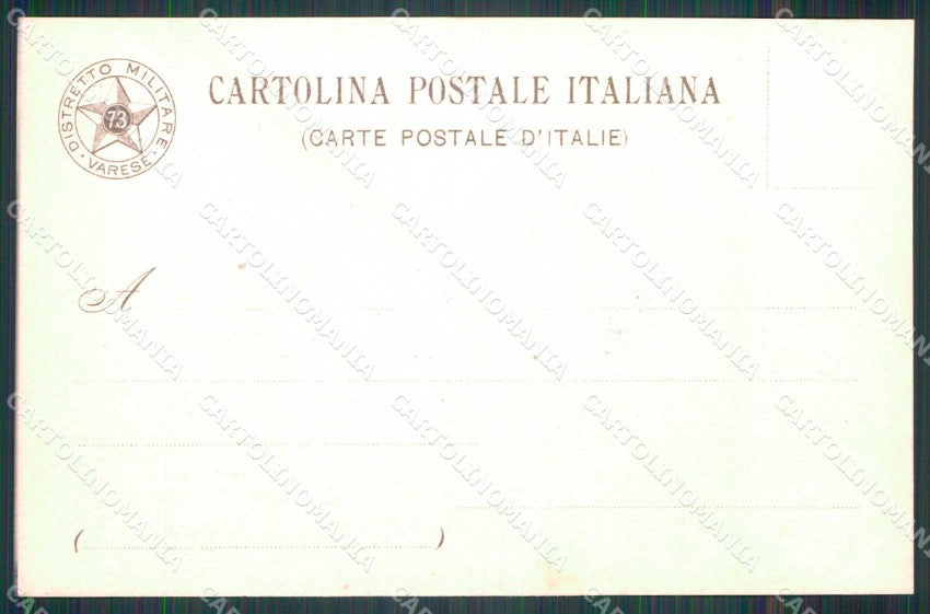 Militari Reggimentali 73° Distretto Militare Varese cartolina KF3795 – retro