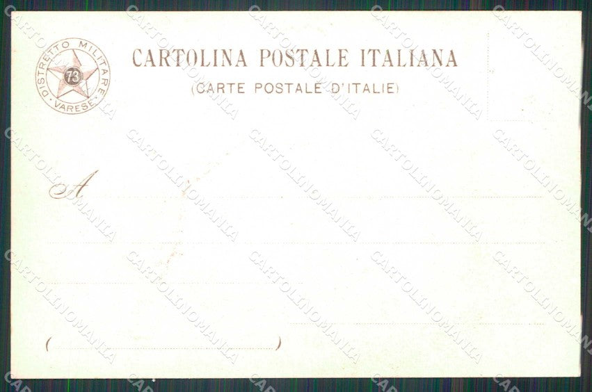 Militari Reggimentali 73° Distretto Militare Varese cartolina KF3797 – retro