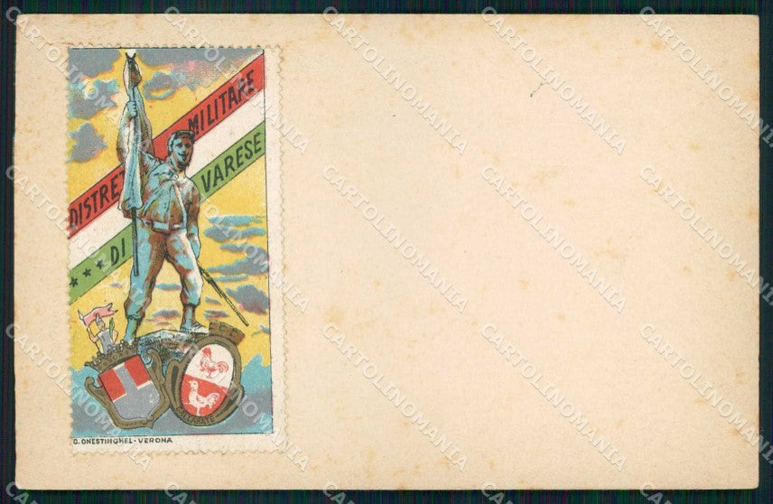 Militari Reggimentali Distretto Militare Varese cartolina KF3811 – fronte