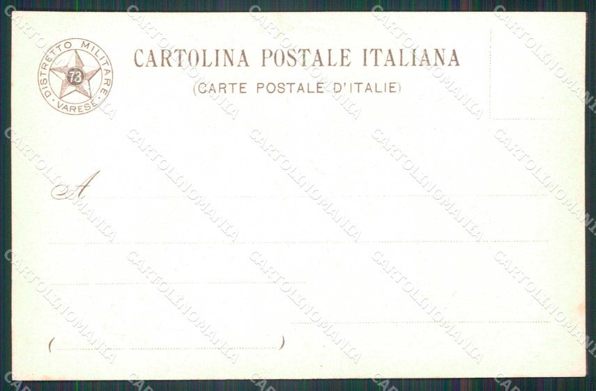 Militari Reggimentali 73° Distretto Militare Varese cartolina KF3813 – retro